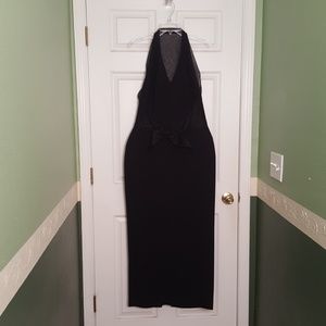 Black floor length length dress